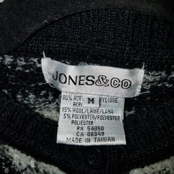 Vintage Jones & Co Wool Blend Cardigan Sweater - Picture 4 of 4
